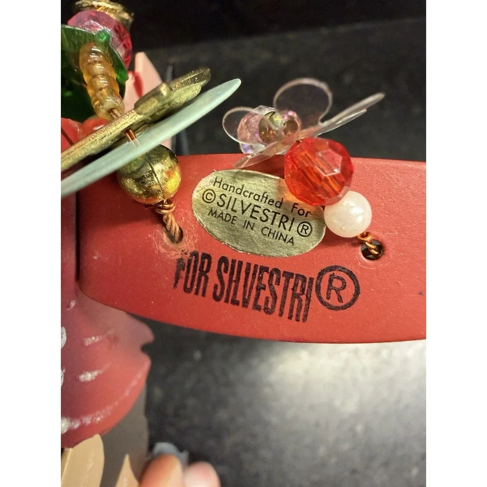 Silvestri Ross Whimsical Equestrian Angel Ornament Flying Lady w/ Charms‎ Horse